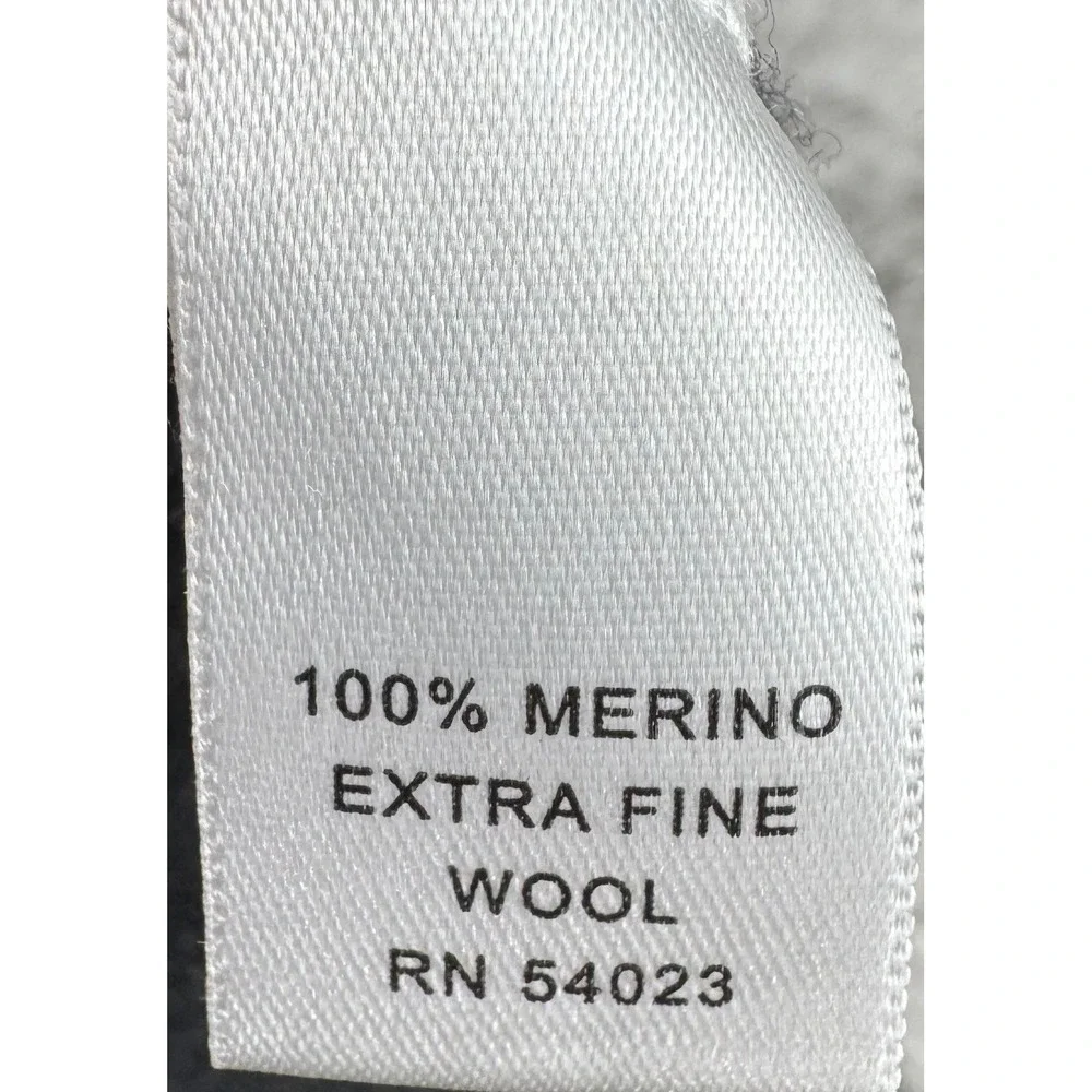 Banana Republic Sweater Mens Large Gray Extra Fine Merino Wool Shawl Collar Knit